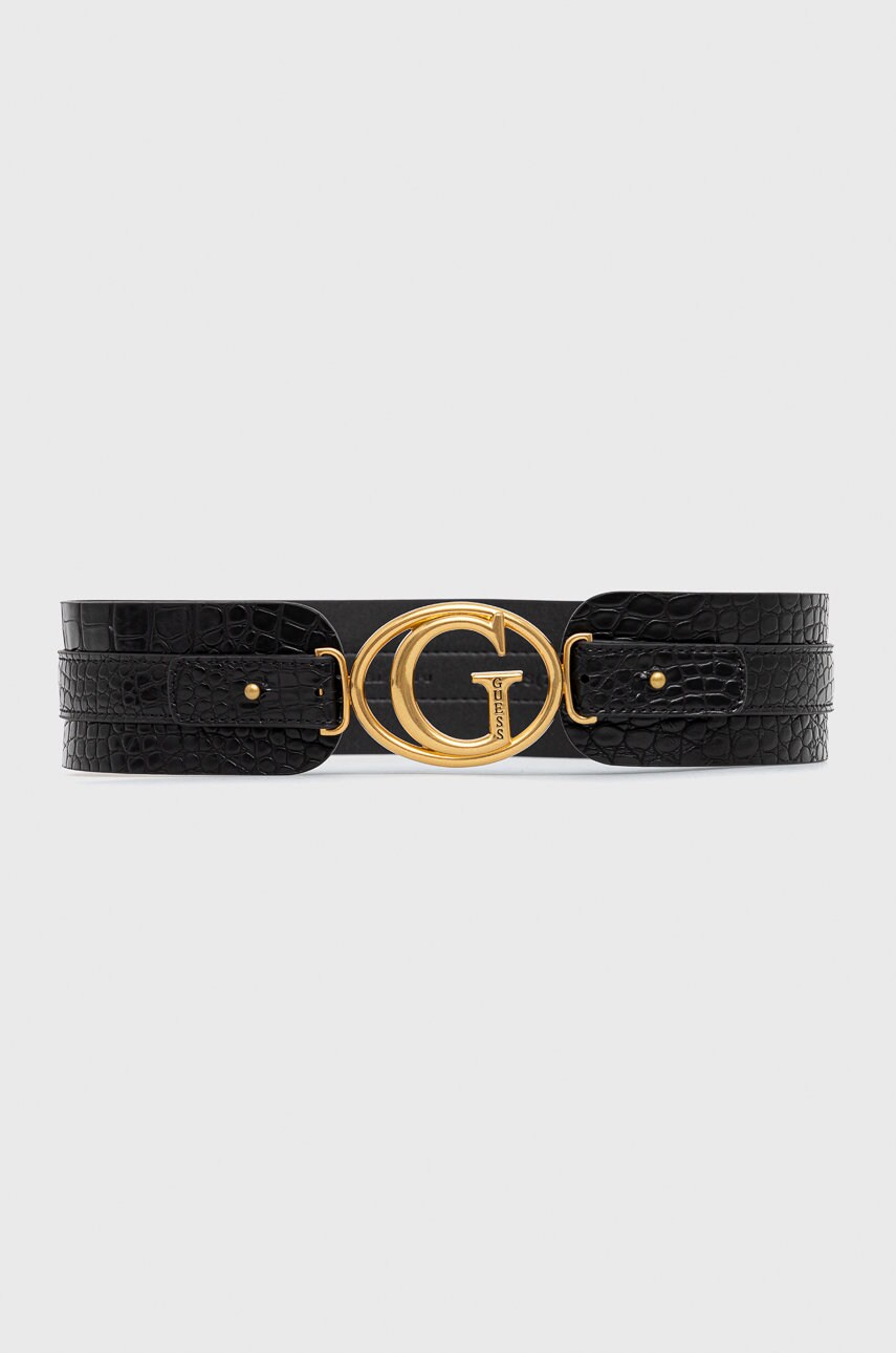 

Колан Guess дамски в черно, Черен