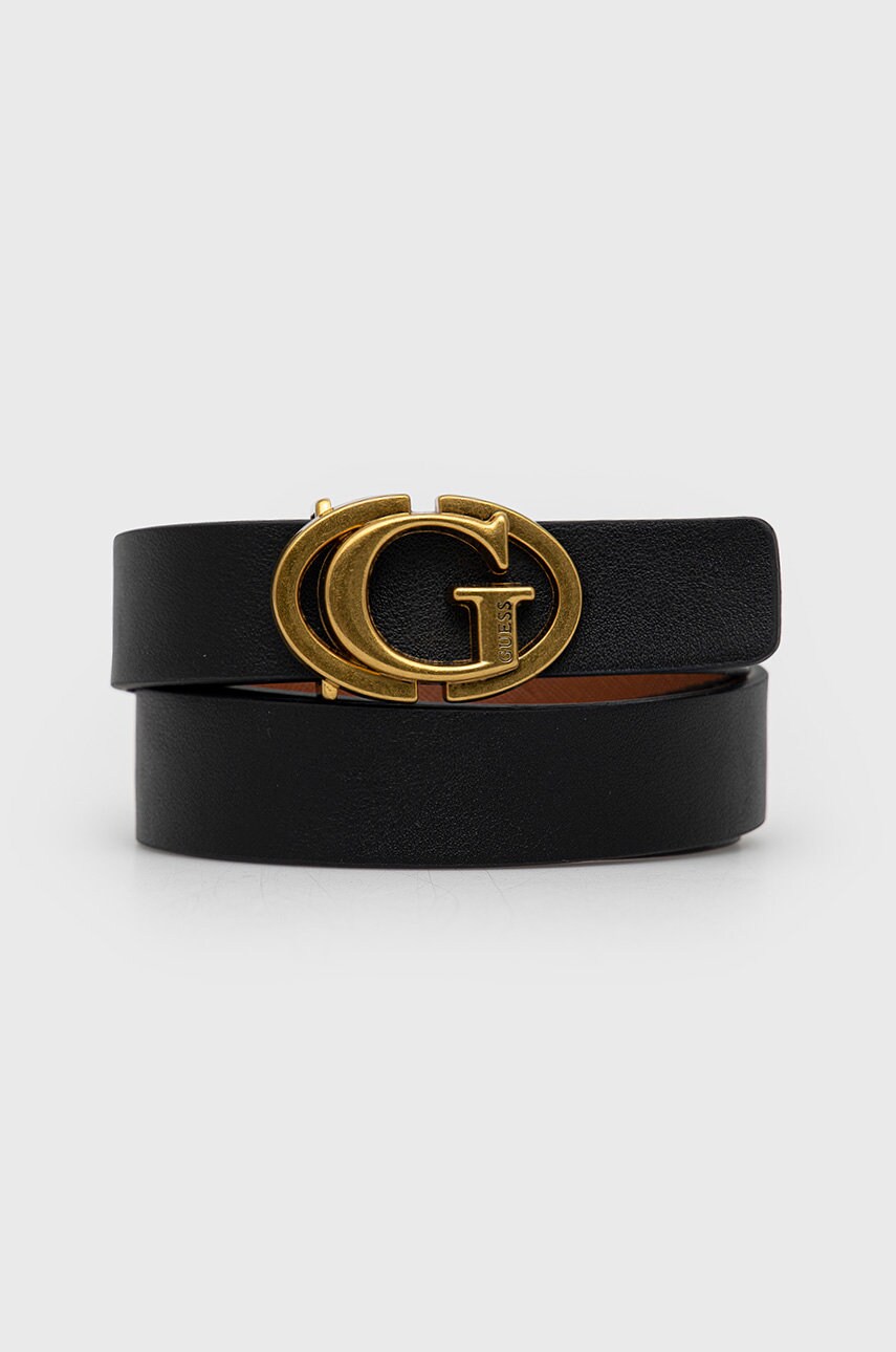 

Колан Guess дамски в черно, Черен