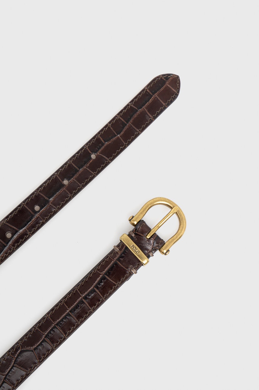 

Кожаный ремень Polo Ralph Lauren женский цвет коричневый