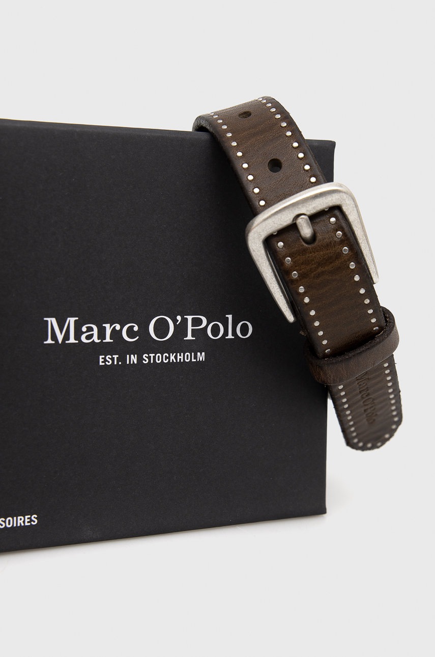 

Шкіряний ремінь Marc O'Polo жіночий колір коричневий