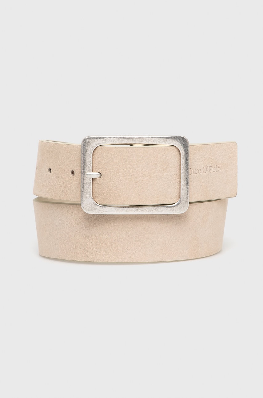 Marc o'polo curea de piele femei, culoarea bej