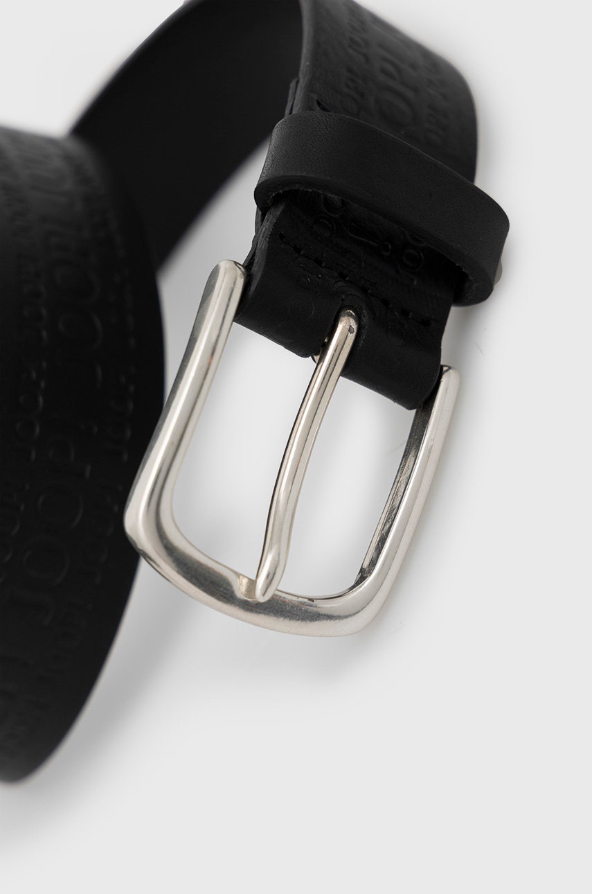 

Шкіряний ремінь Joop! жіночий колір чорний