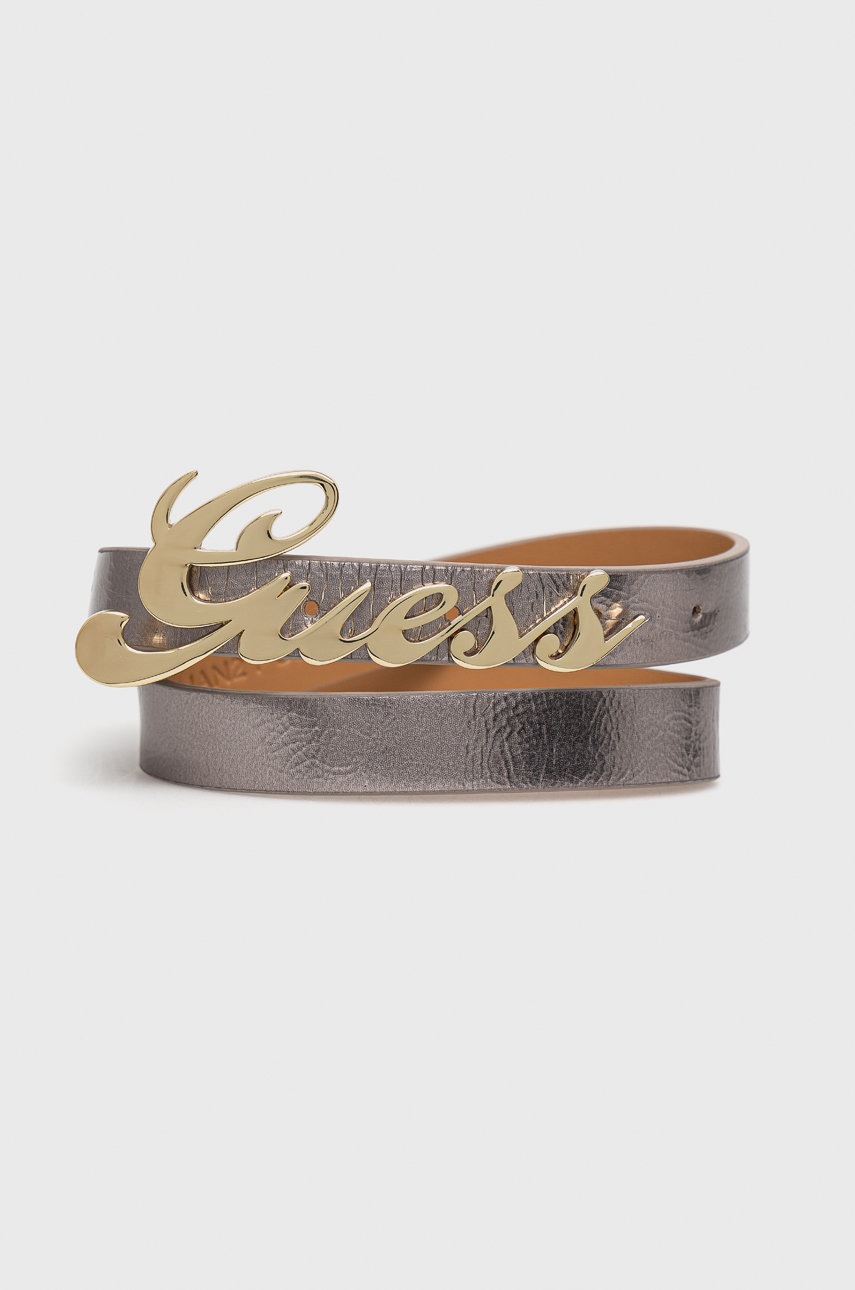 

Детски колан Guess в сребристо, Сребърен