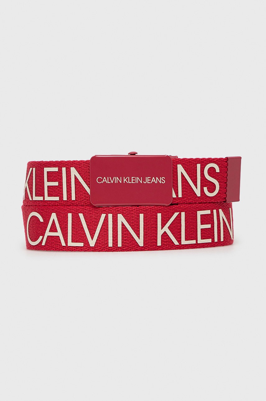 

Calvin Klein Jeans - Детски колан, Червен