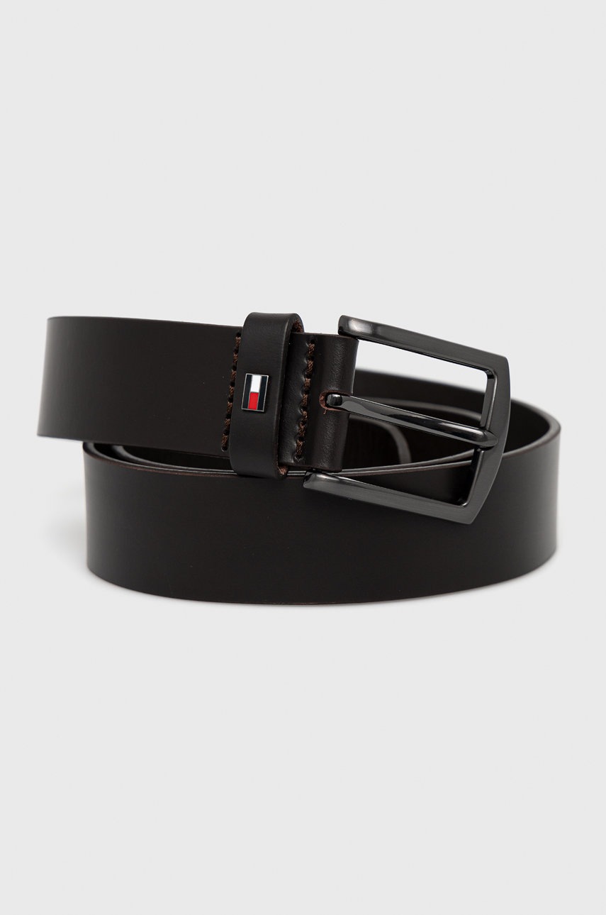 

Кожен колан Tommy Hilfiger мъжки в кафяво, Кафяв
