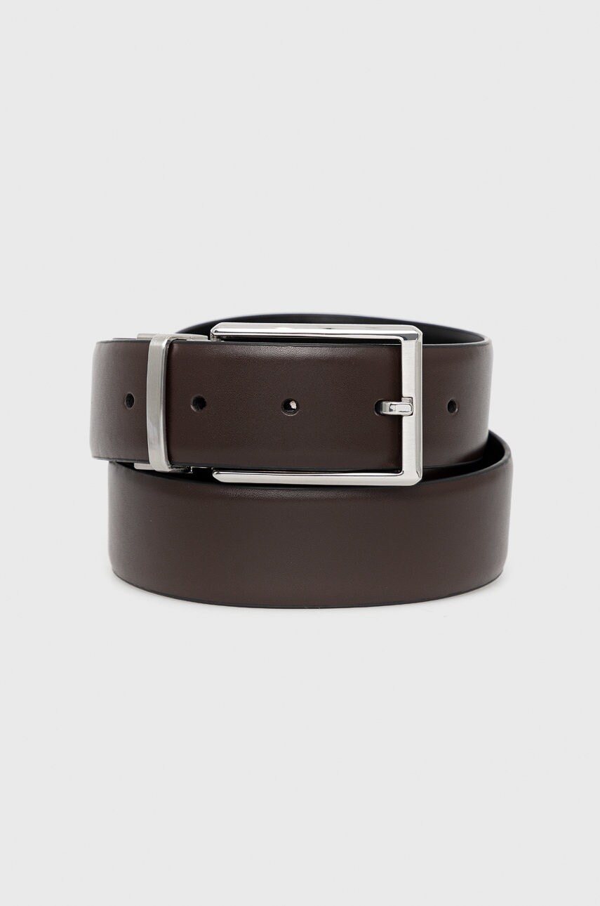 Aldo curea de piele cu două fețe cau bărbați, culoarea maro