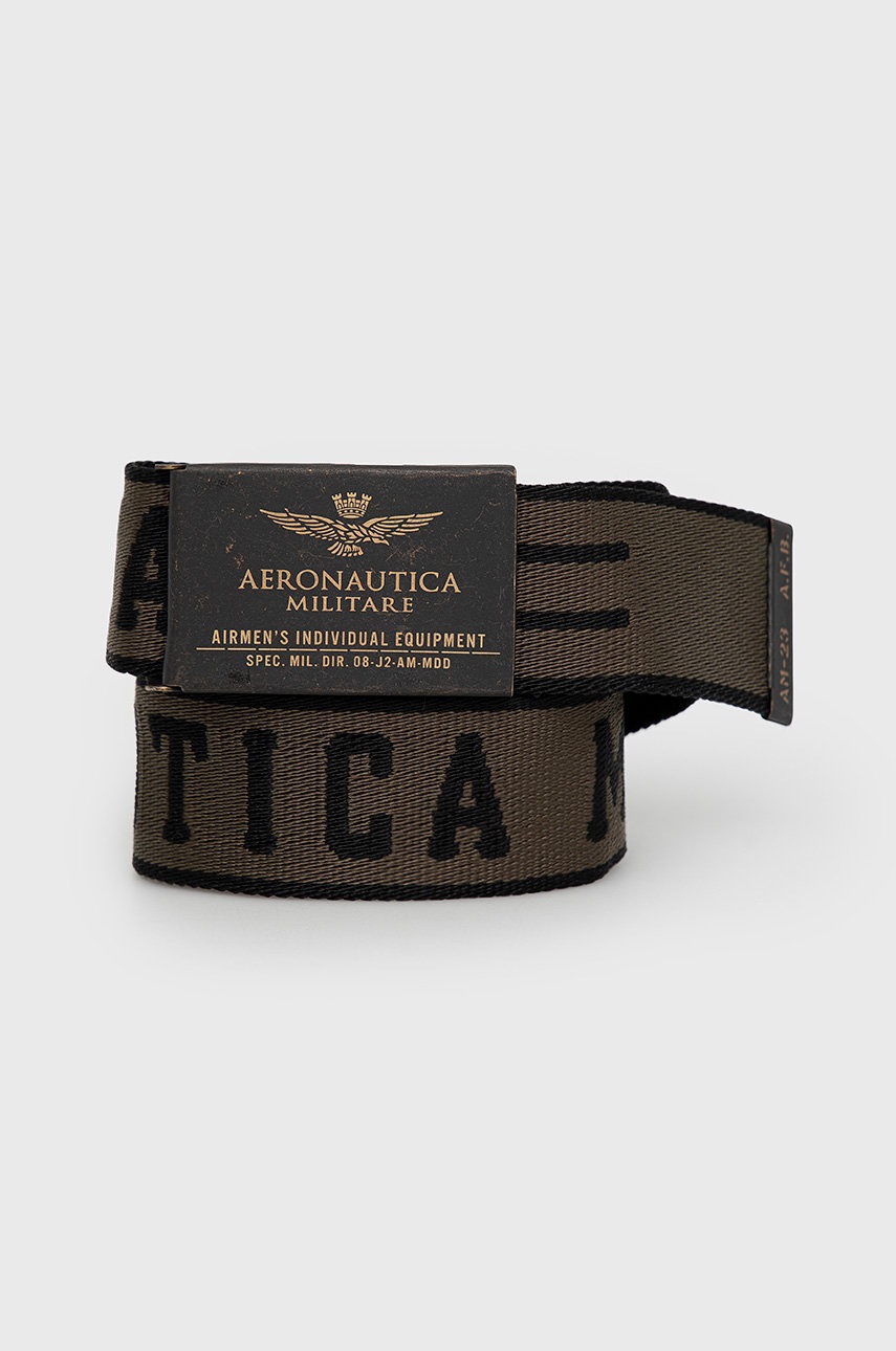 

Колан Aeronautica Militare мъжки в зелено, Зелен