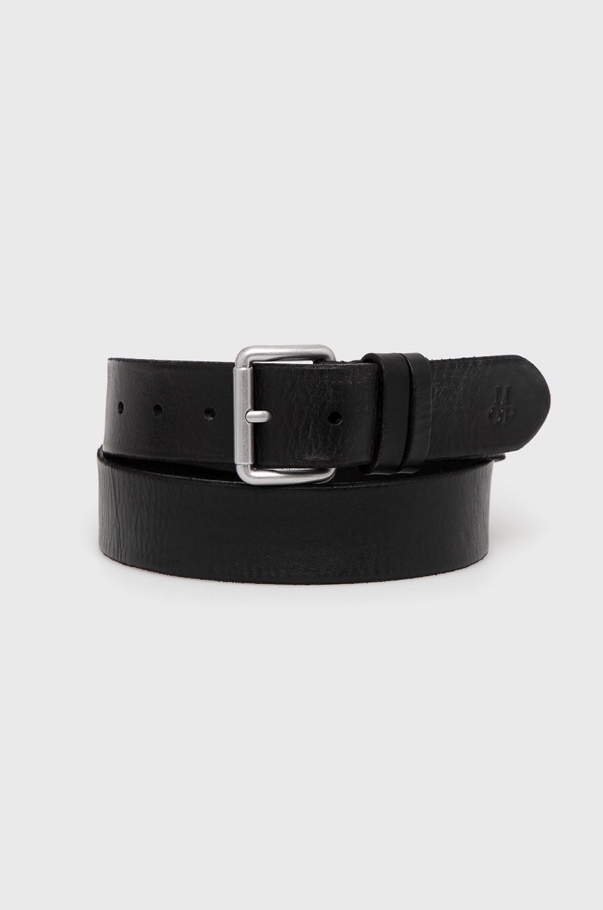 Marc o'polo curea de piele bărbați, culoarea negru