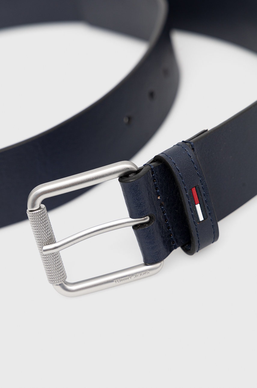 

Кожаный ремень Tommy Jeans мужской цвет синий