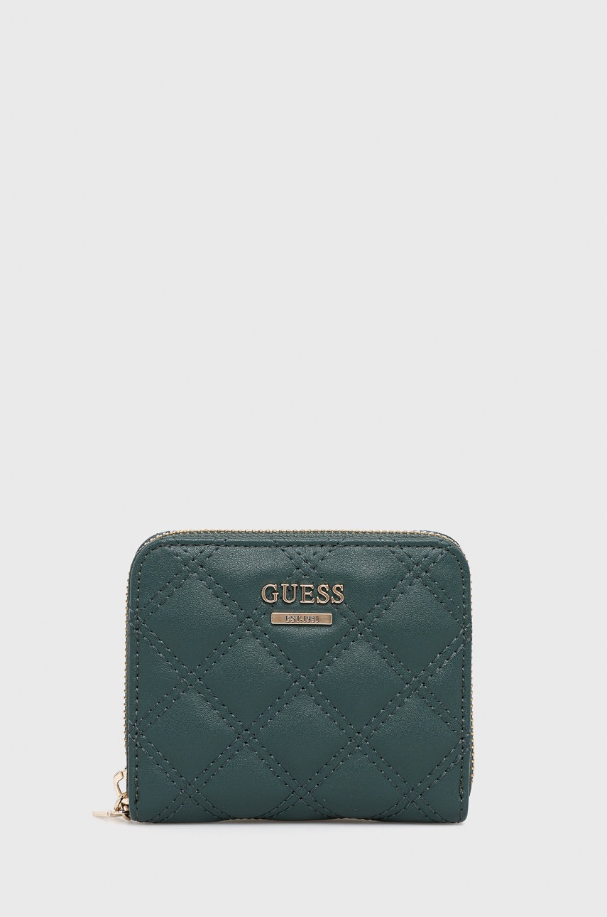 

Портфейл Guess дамски в зелено, Зелен