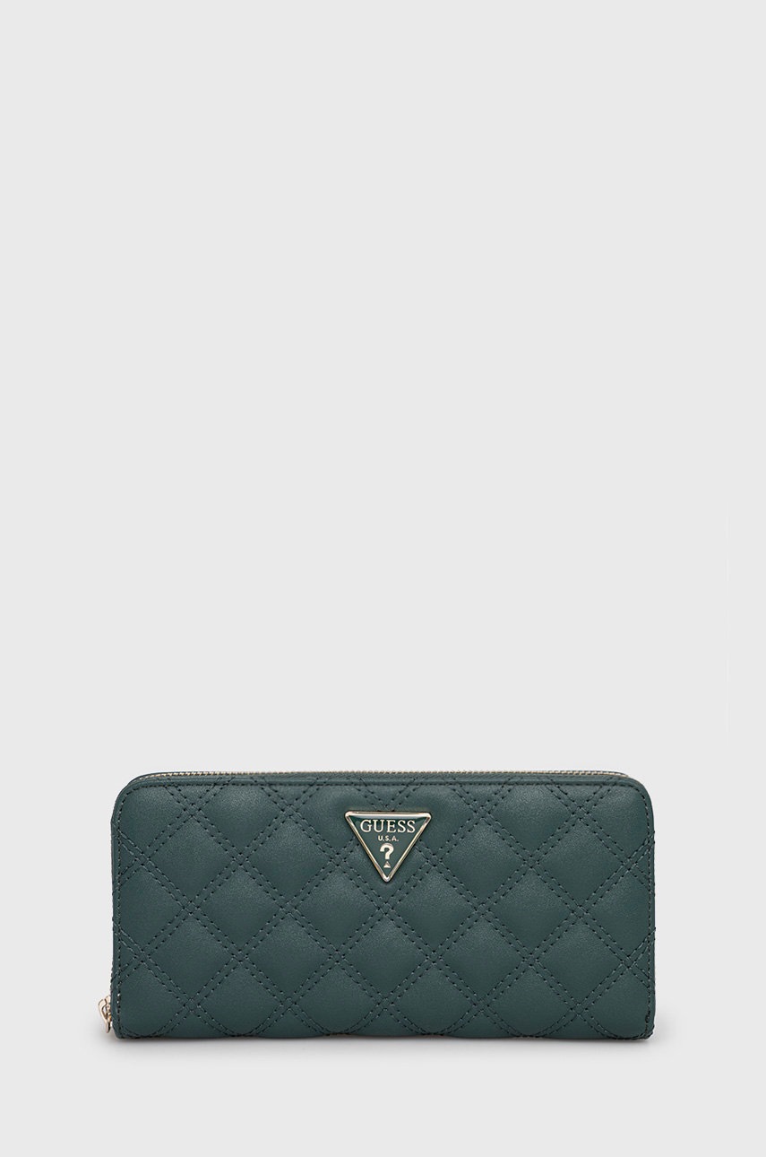 

Портфейл Guess дамски в зелено, Зелен