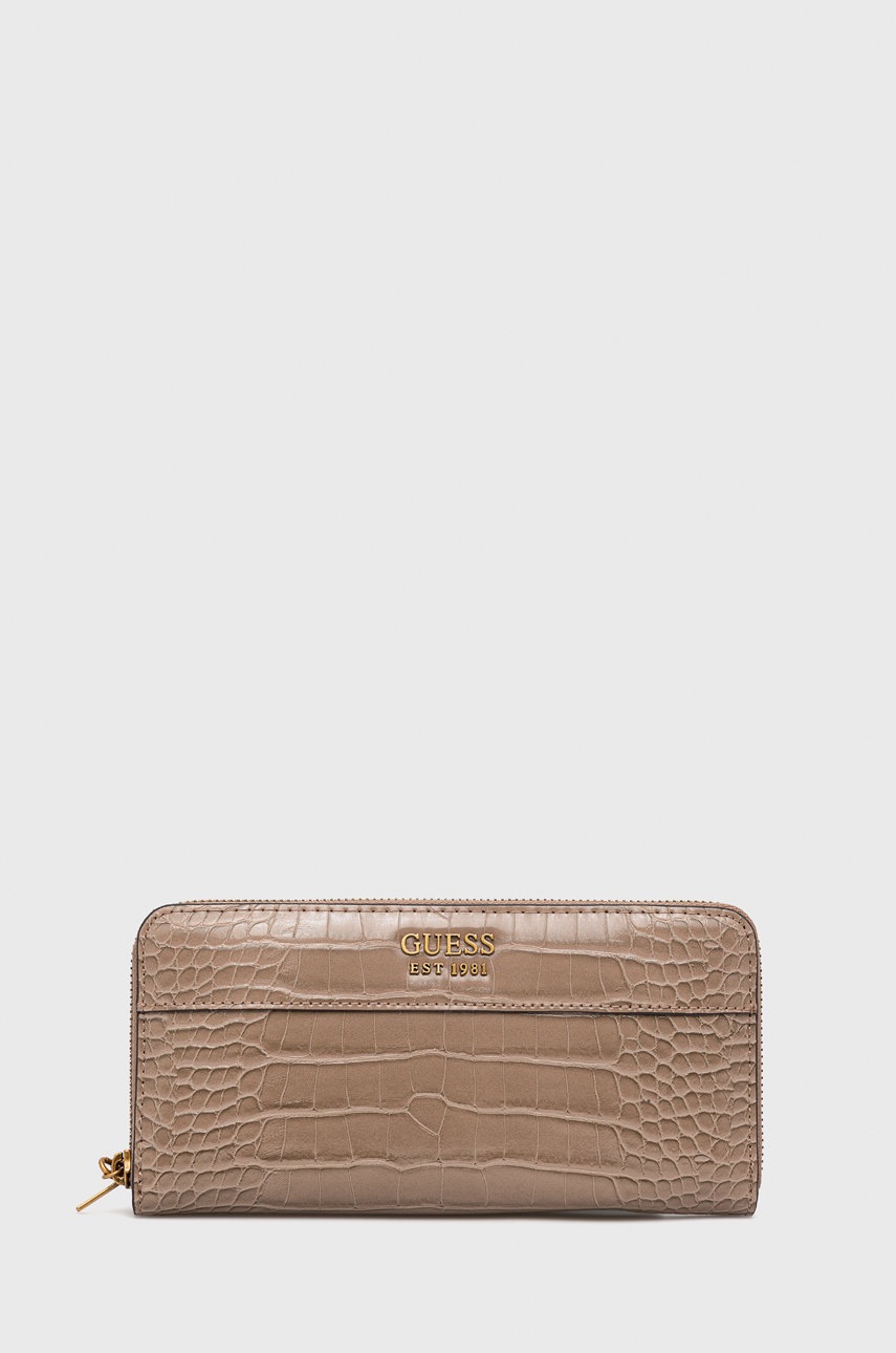 

Портфейл Guess дамски в бежово, Бежов