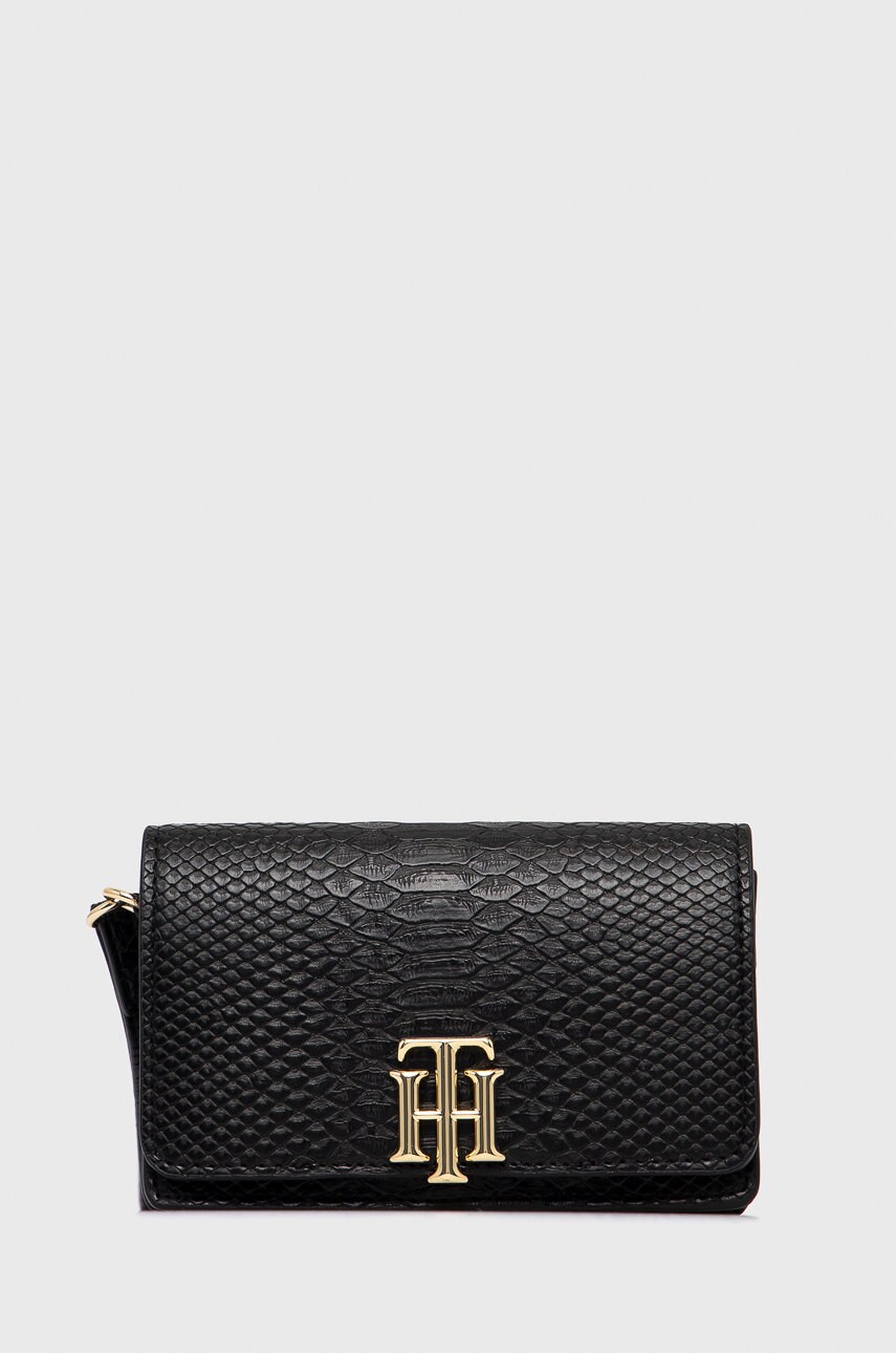 

Портфейл Tommy Hilfiger дамски в черно, Черен
