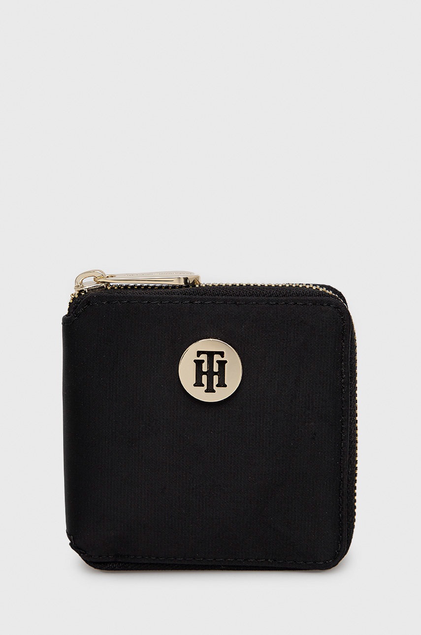 

Портфейл Tommy Hilfiger дамски в черно, Черен
