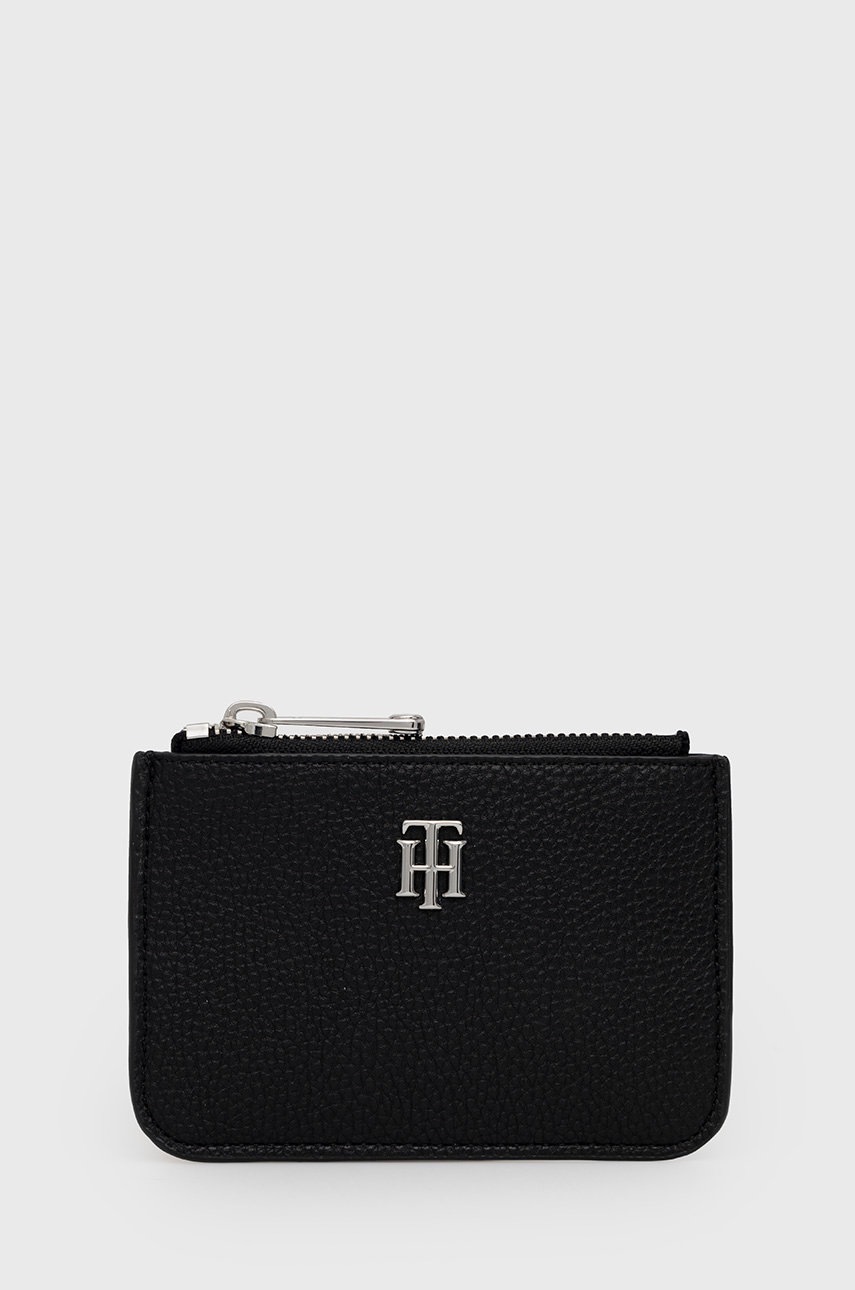 

Портфейл Tommy Hilfiger дамски в черно, Черен