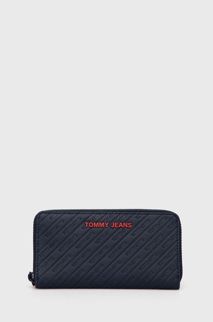 Tommy Jeans Portofel femei, culoarea albastru marin answear.ro imagine megaplaza.ro