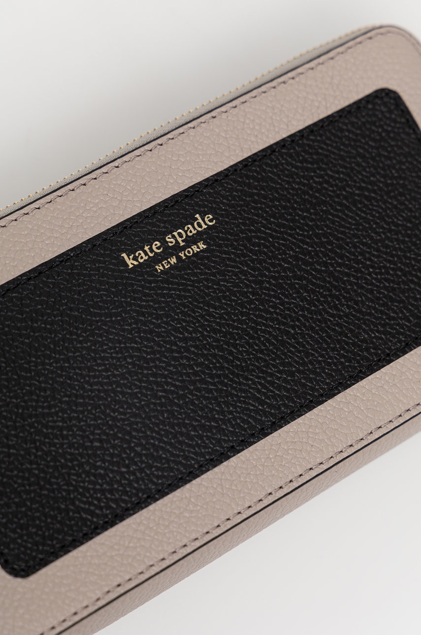 

Кожаная сумка Kate Spade цвет серый