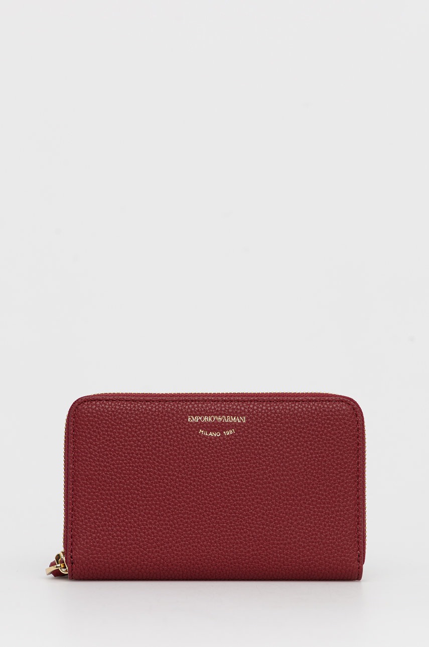 

Emporio Armani - Кожен портфейл, Бордо