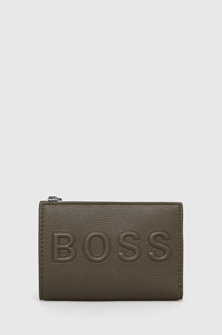 

Портфейл Boss дамски в бежово, Зелен
