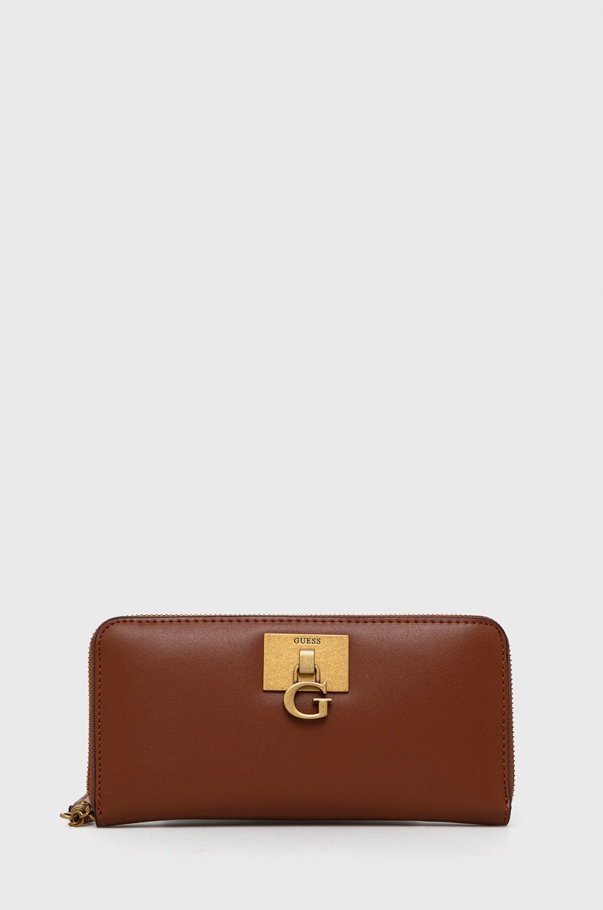 

Портфейл Guess дамски в кафяво, Кафяв