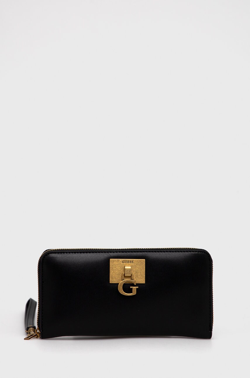 

Портфейл Guess дамски в черно, Черен