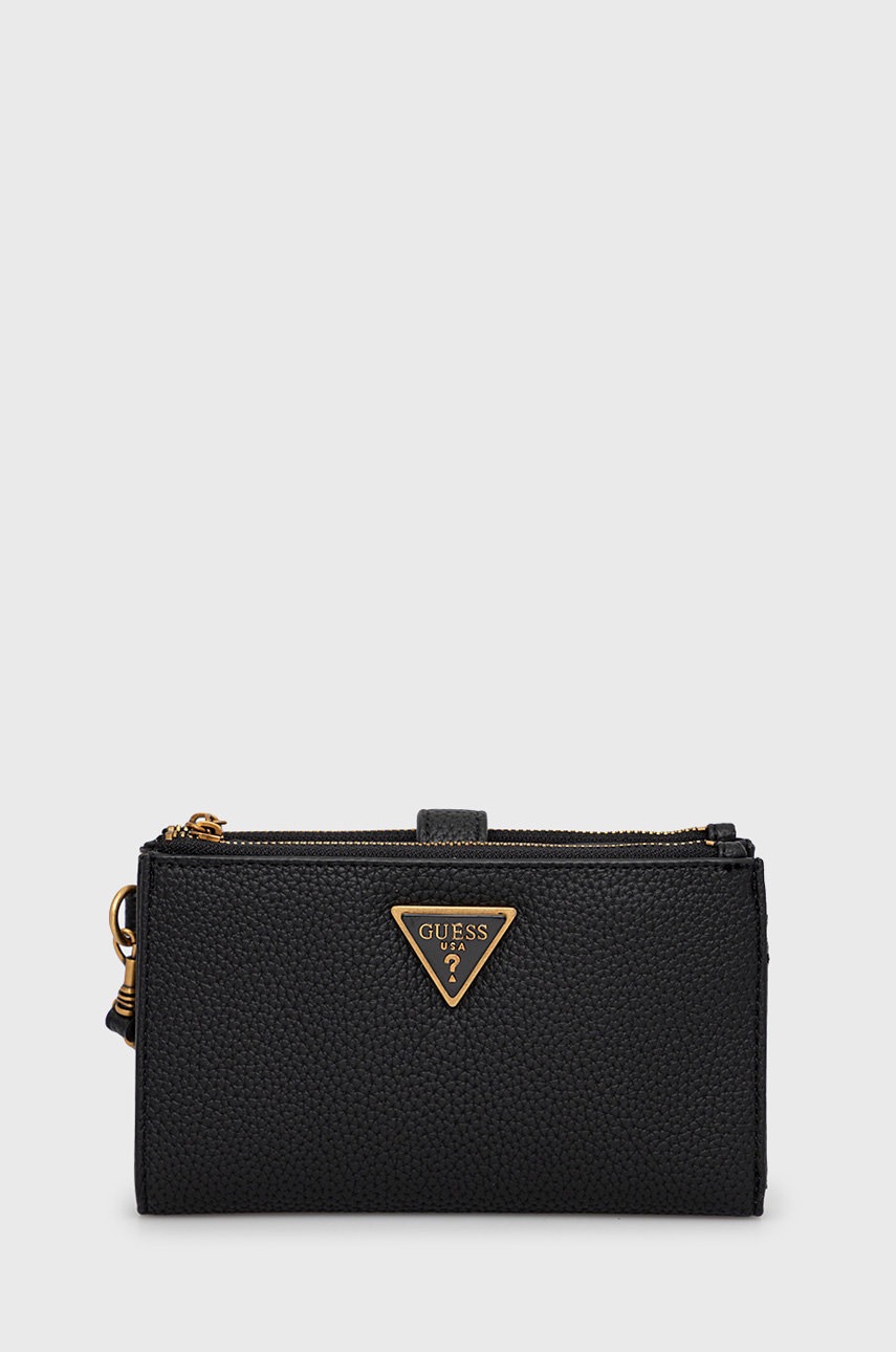 

Портфейл Guess дамски в черно, Черен
