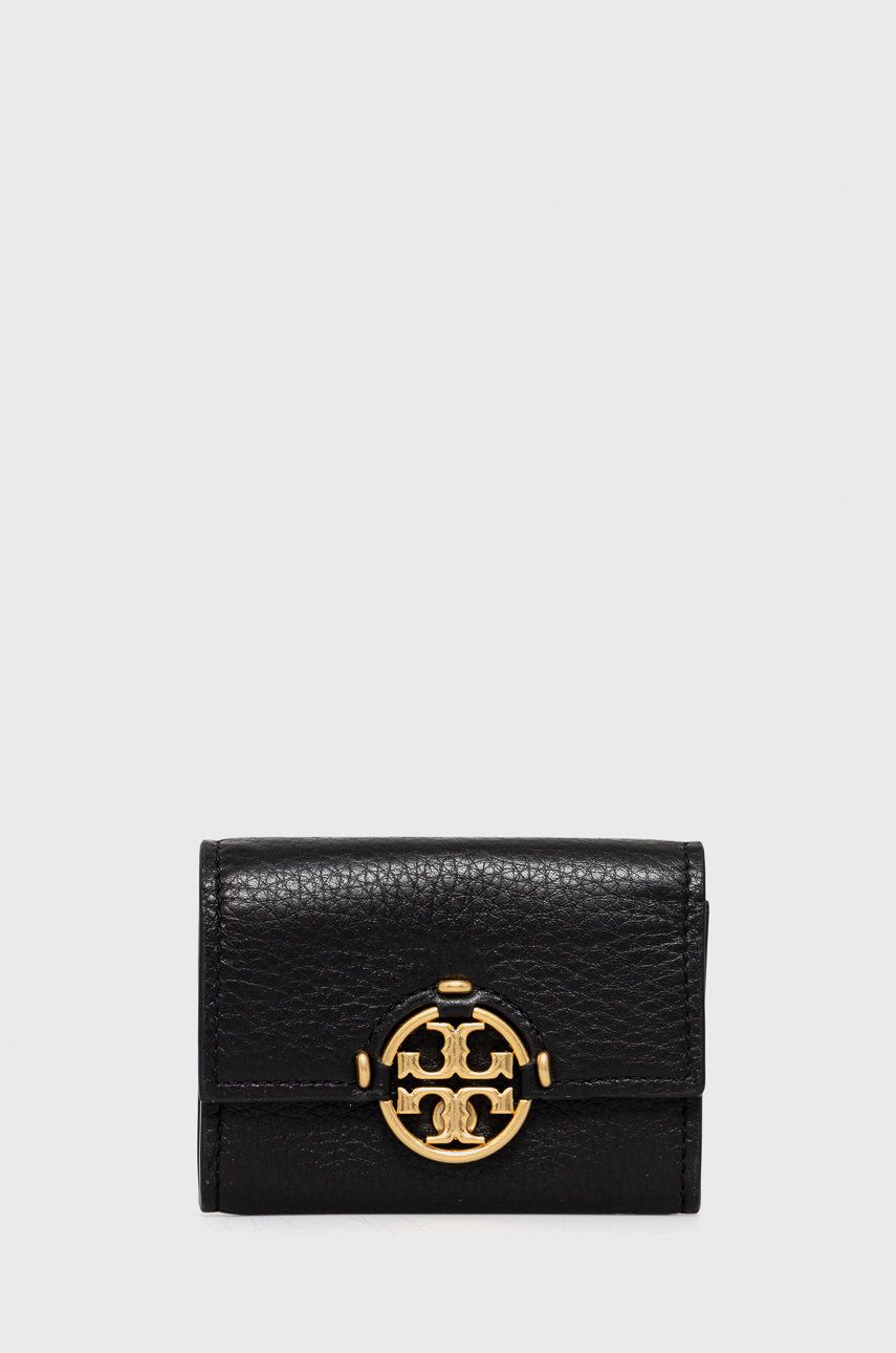 Tory Burch Portofel de piele femei, culoarea negru