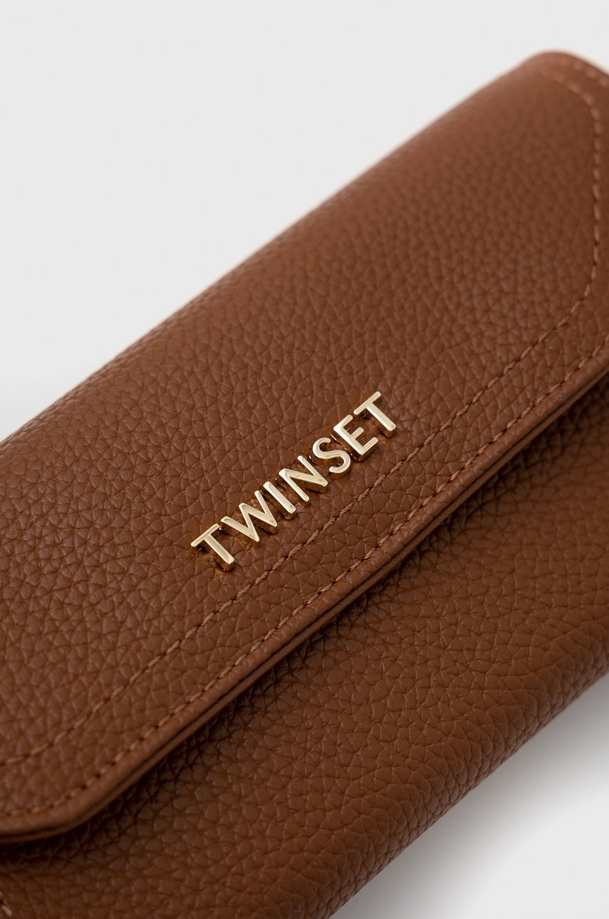 

Гаманець Twinset жіночий колір коричневий