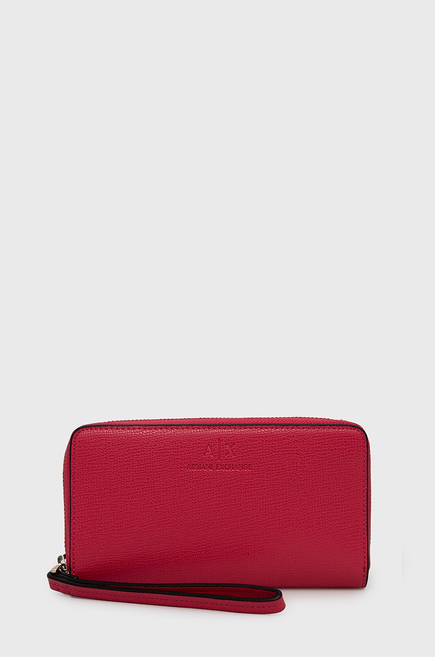 

Портфейл Armani Exchange дамски в червено, Червен