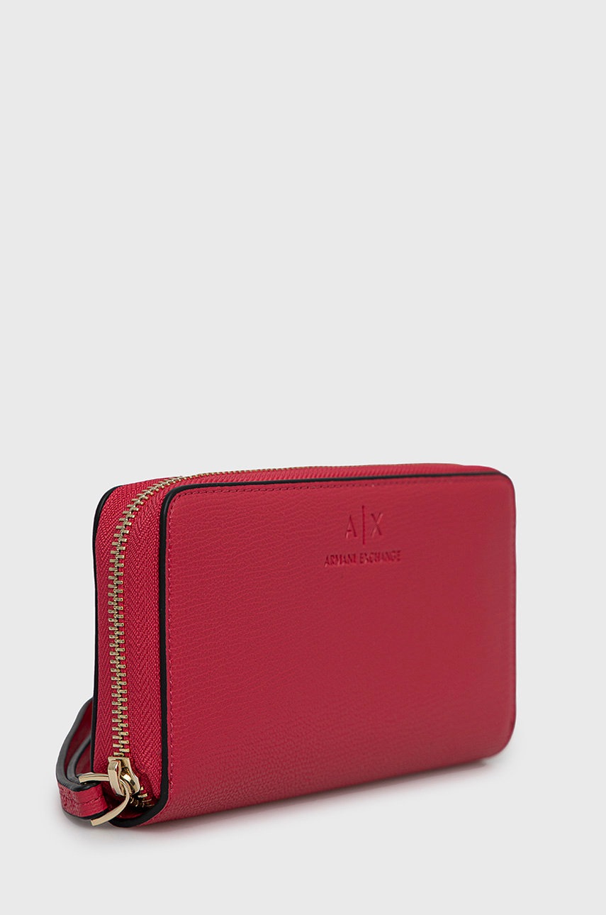 

Кошелек Armani Exchange женский цвет красный