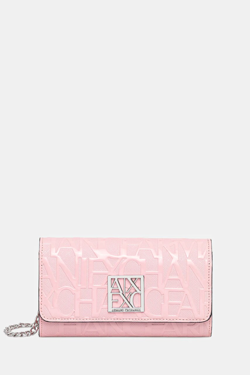 Armani Exchange portofel culoarea roz, 948481 CC794