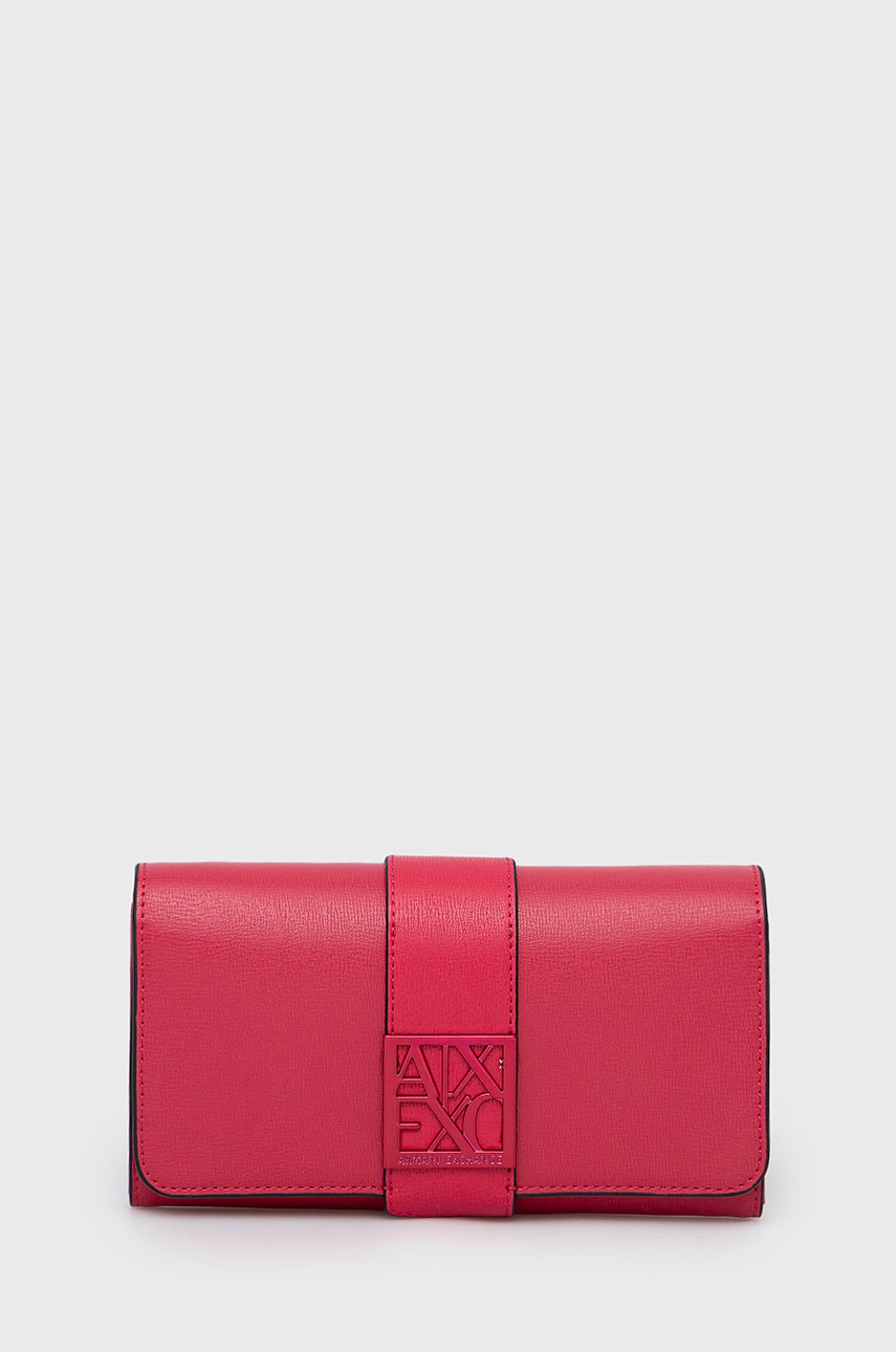 

Портфейл Armani Exchange дамски в розово, Розов