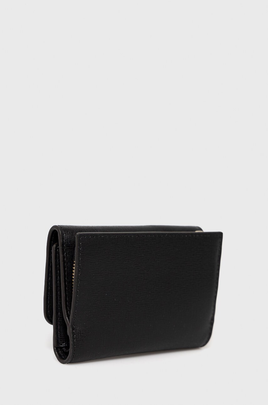 

Кожаный кошелек Furla женский цвет чёрный
