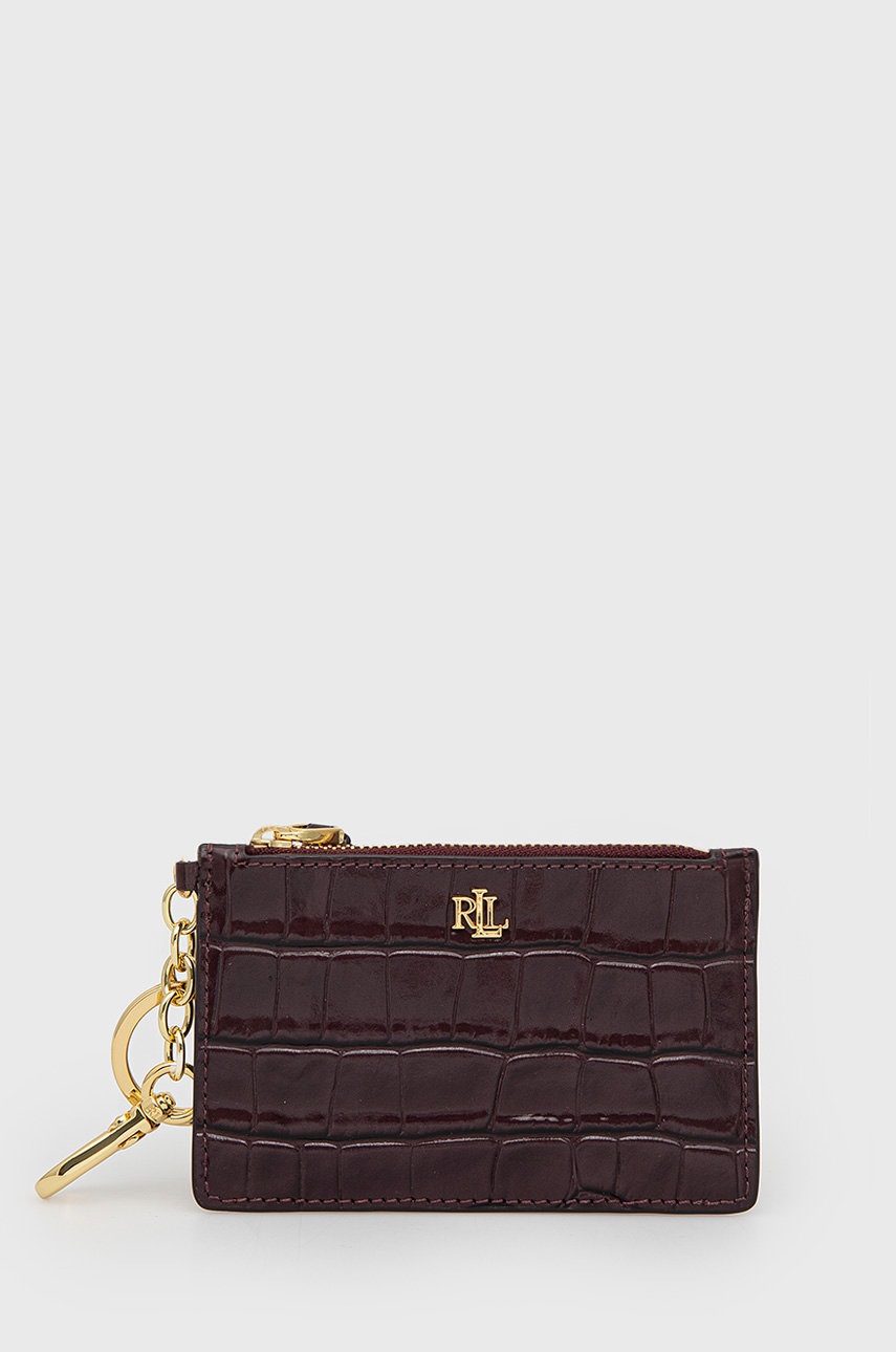 

Кожен портфейл Lauren Ralph Lauren дамски в бордо