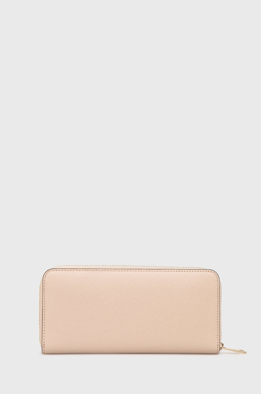 

Кожаный кошелек Furla Babylon женский цвет розовый