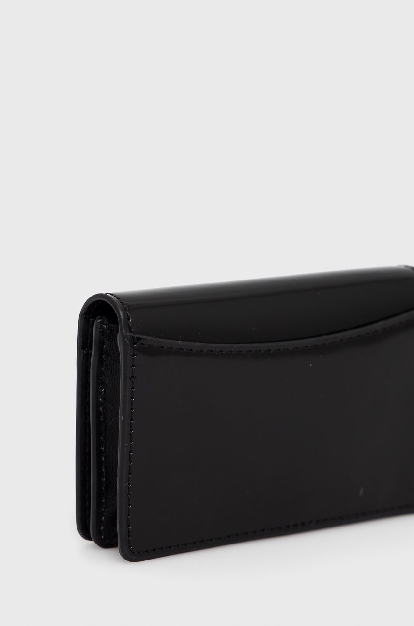 

Кожаный чехол на карты Furla женский цвет чёрный