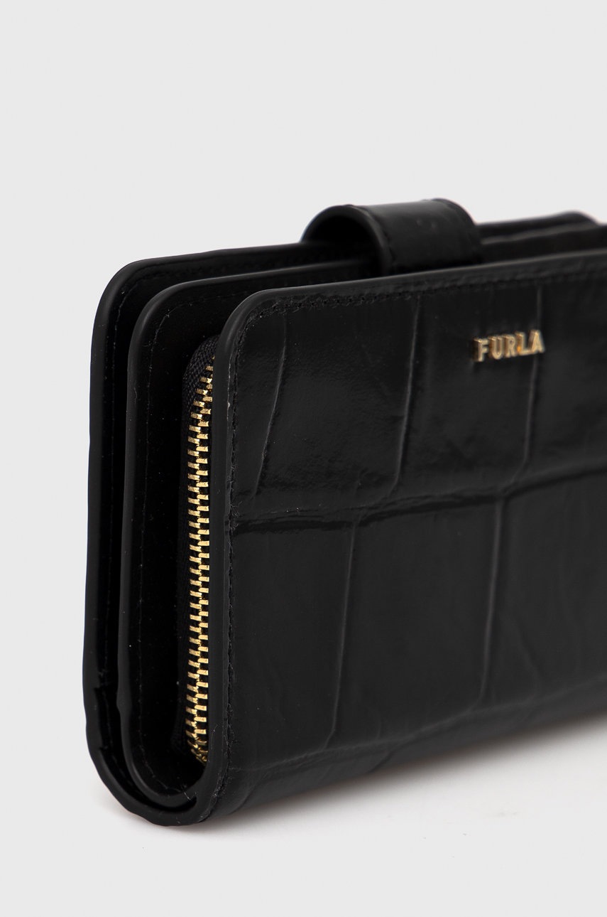 

Кожаные туфли Furla Babylon женский цвет чёрный