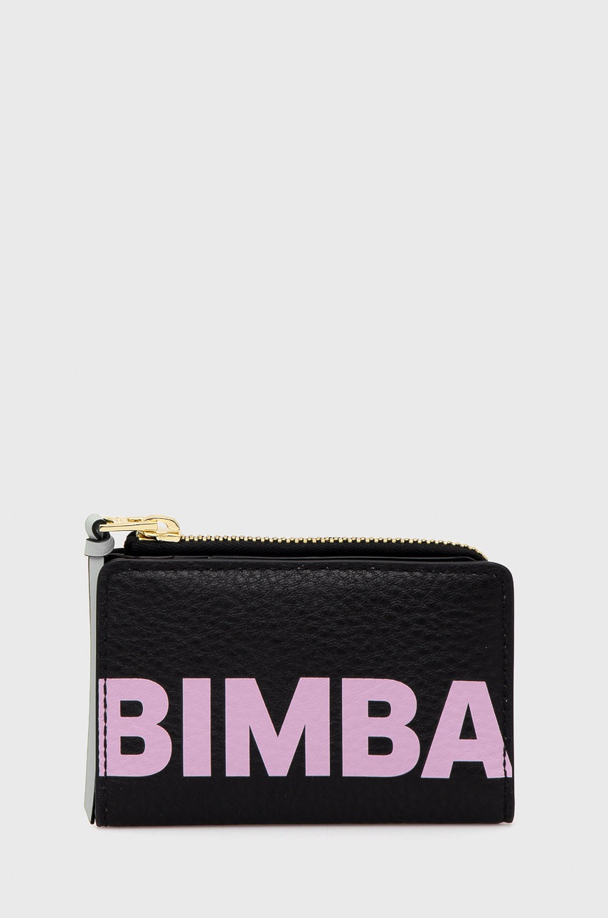 

Кожен портфейл Bimba Y Lola дамски в черно, Черен