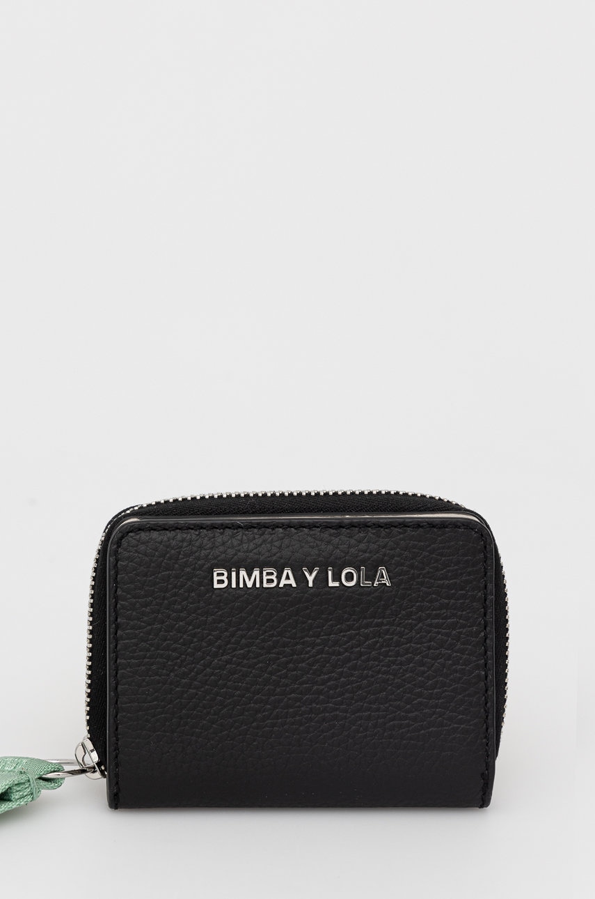 

Кожен портфейл Bimba Y Lola дамски в черно, Черен