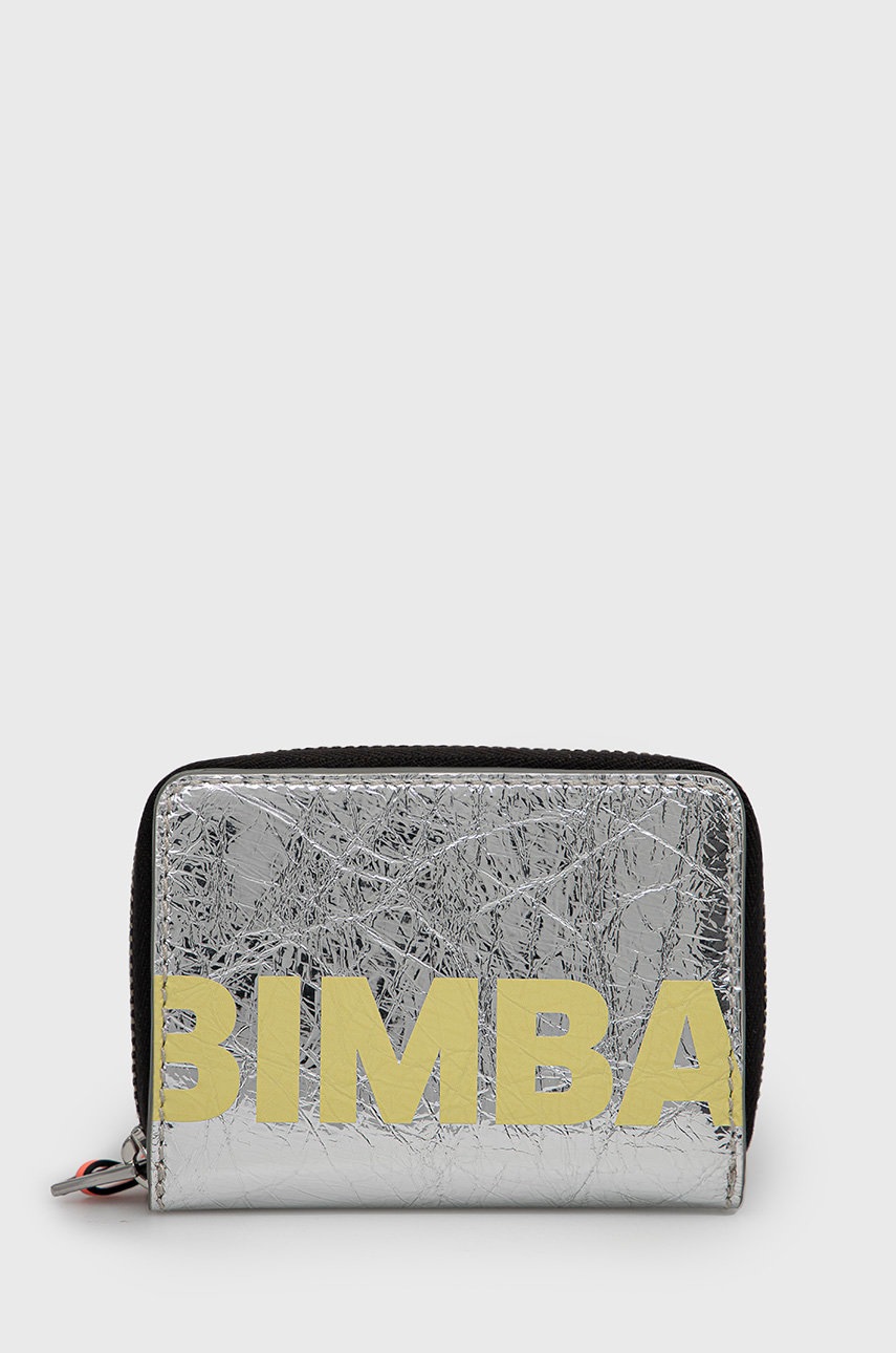 

Кожен портфейл Bimba Y Lola дамски в сребристо, Сребърен
