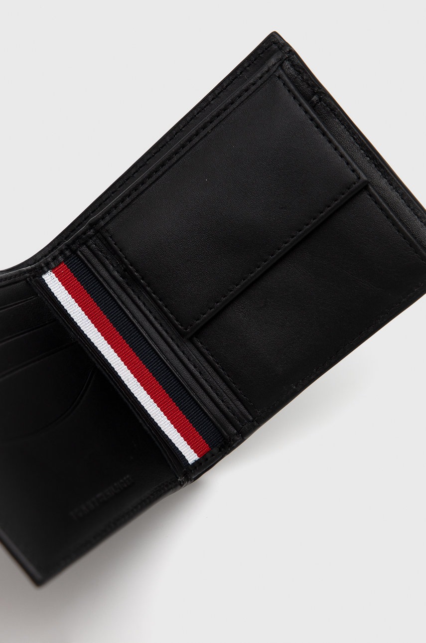 

Кожаный кошелек Tommy Hilfiger мужской цвет чёрный