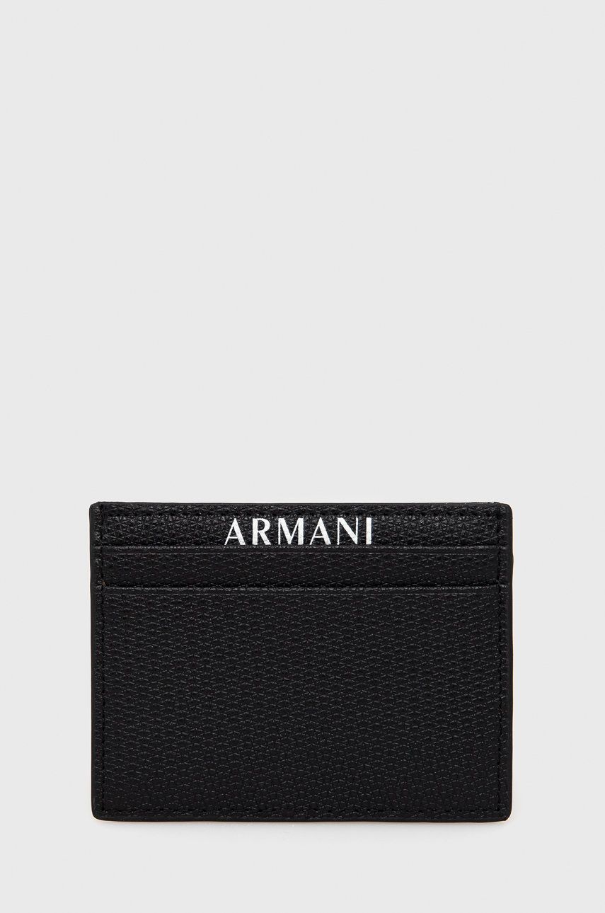 Armani Exchange - Etui na karty skórzane