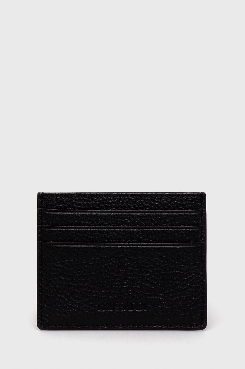 Trussardi carcasa din piele bărbați, culoarea negru