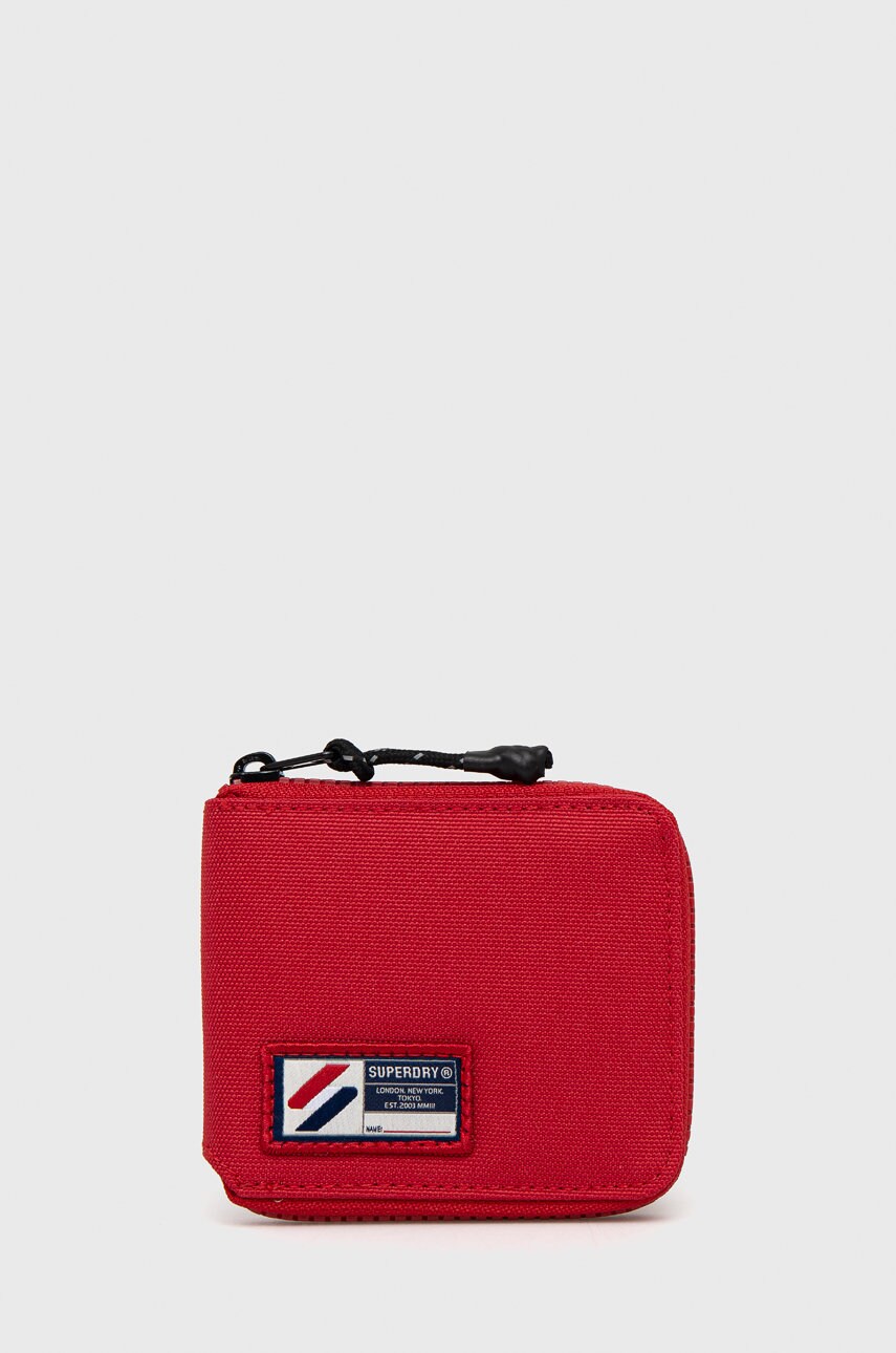 Superdry portofel barbati, culoarea rosu