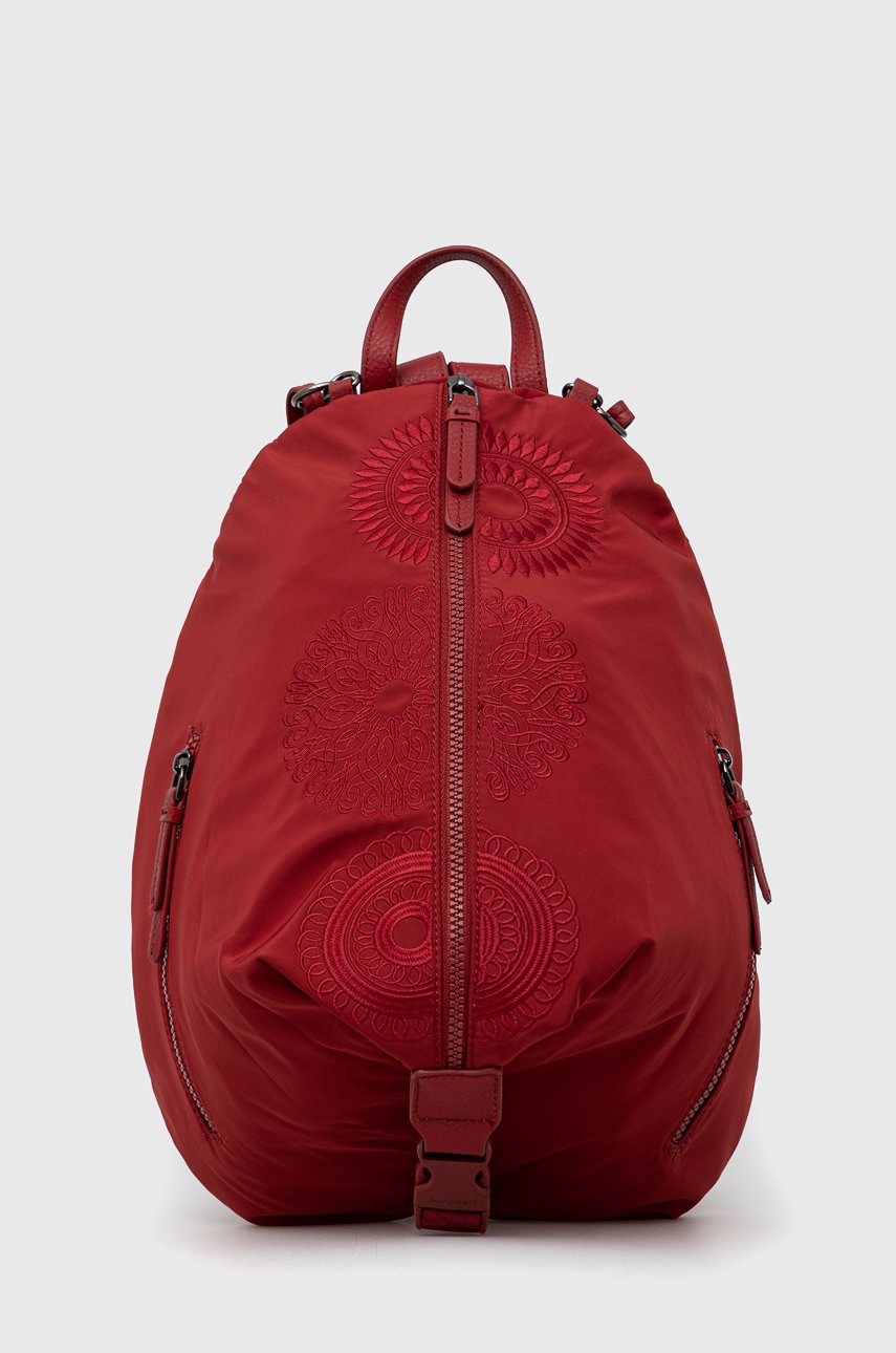 Desigual rucsac femei, culoarea rosu, mare, material neted