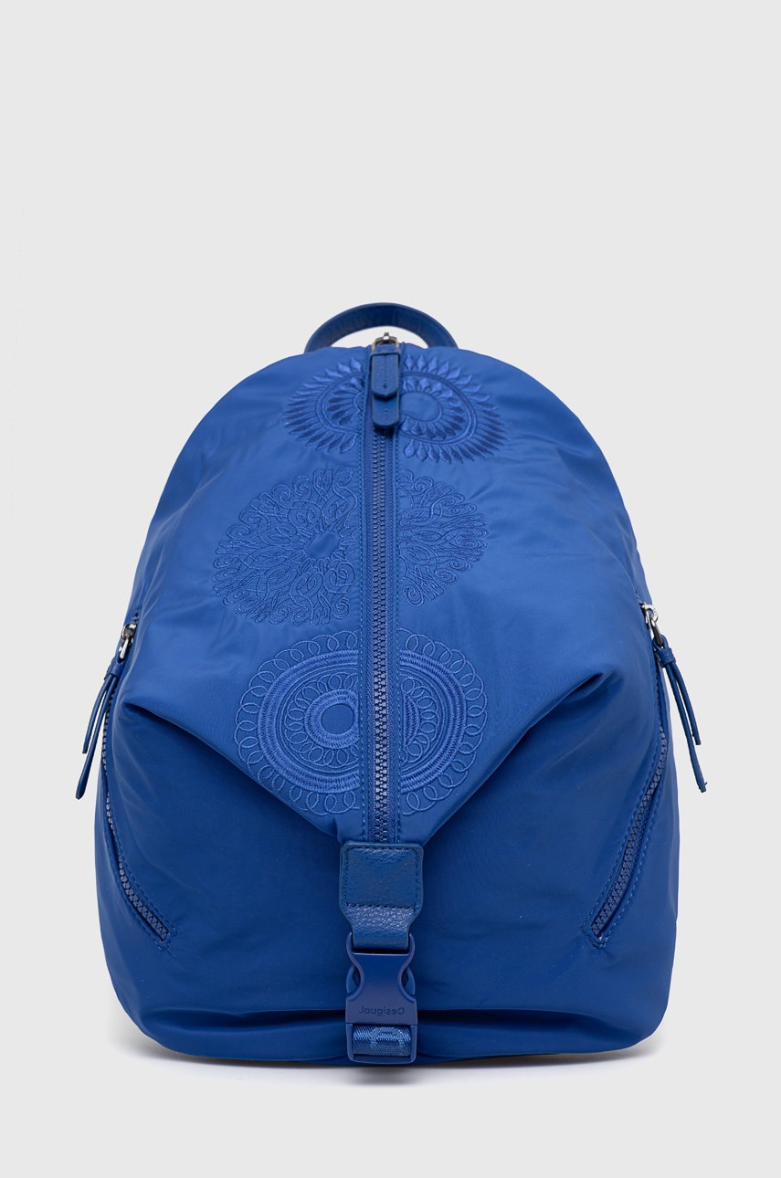 

Раница Desigual дамска голям размер с изчистен дизайн, Син