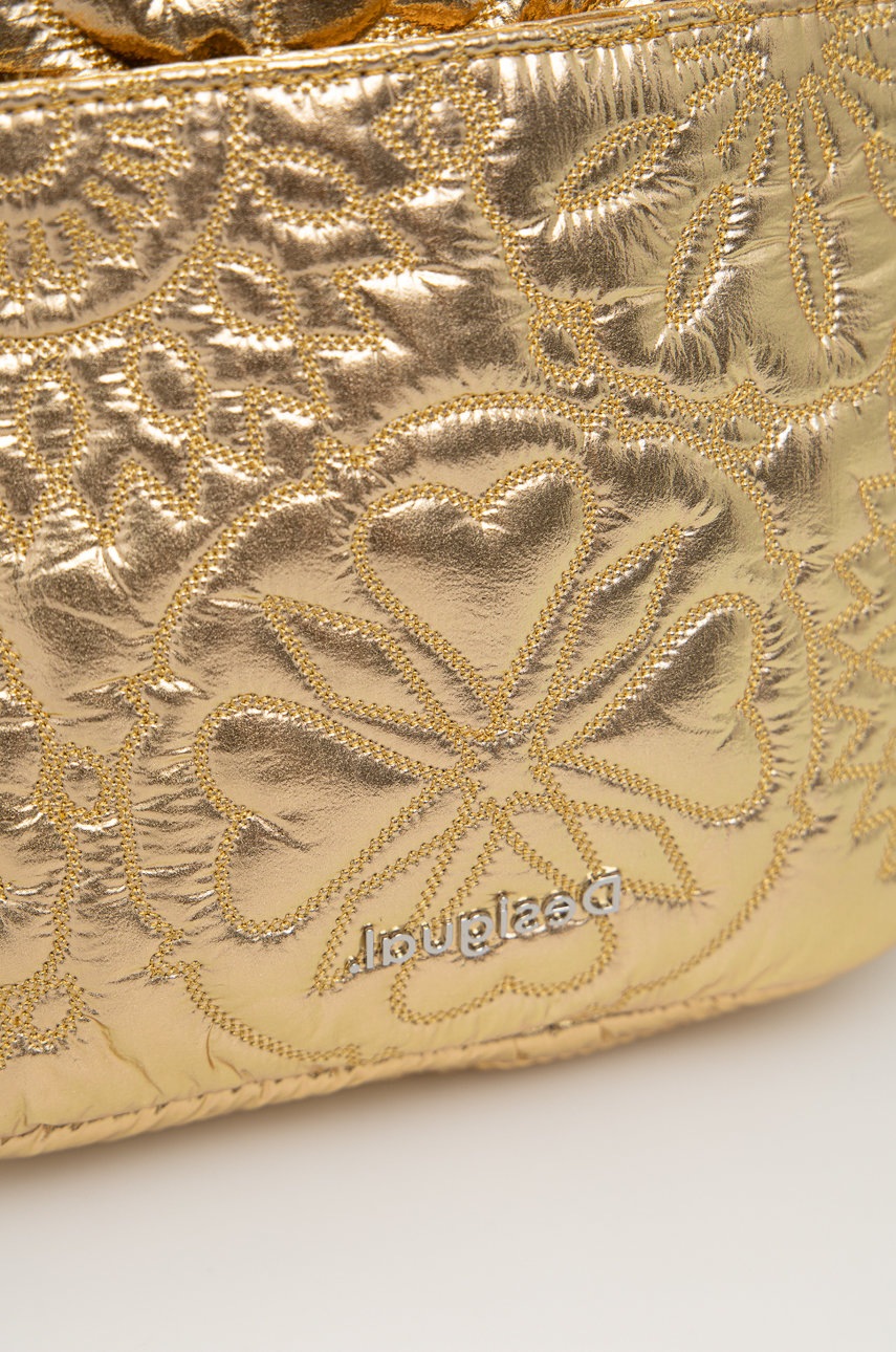 

Рюкзак Desigual жіночий колір золотий малий візерунок