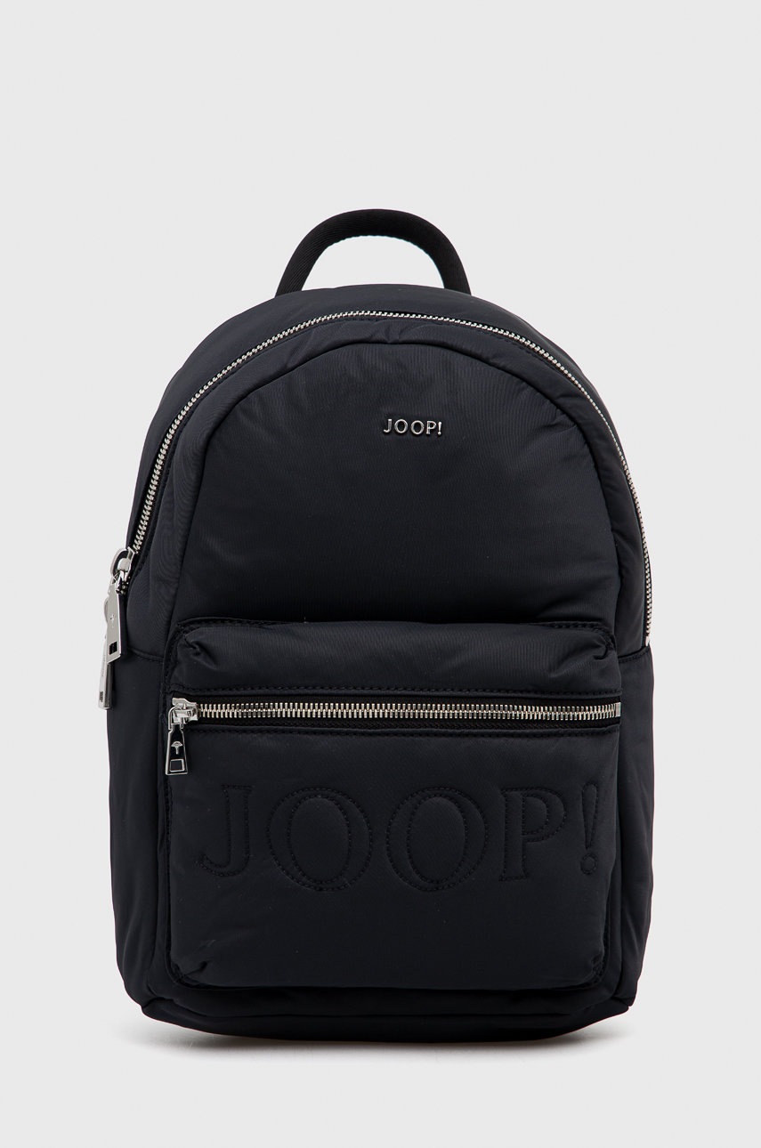 

Раница Joop! дамска в черно малък размер с изчистен дизайн, Черен