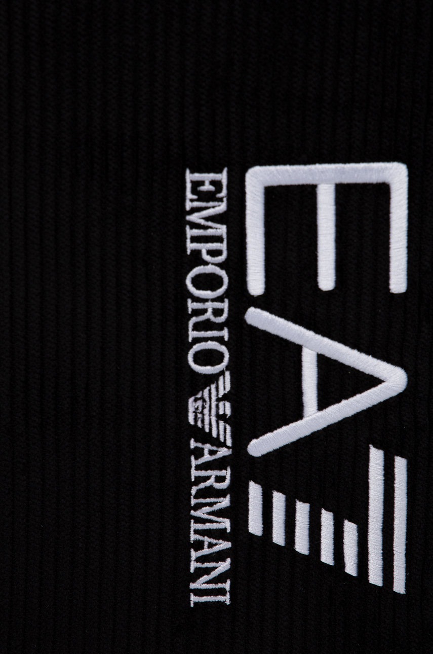 

Рюкзак EA7 Emporio Armani жіночий колір чорний великий гладкий