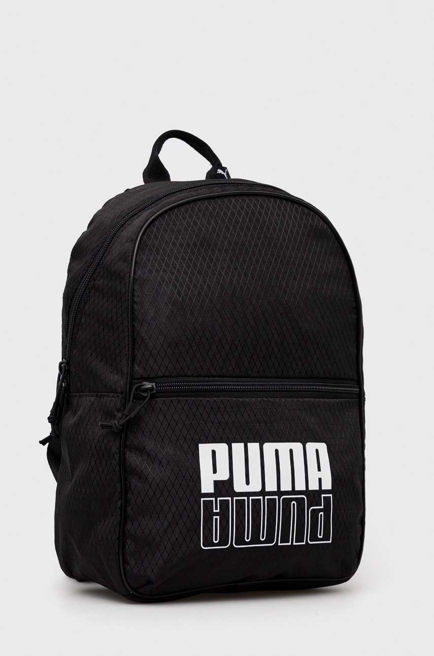 

Рюкзак Puma 78323 женский цвет чёрный маленький с принтом